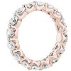 Women'S Rings | Blue Nile Floating Diamond Eternity Ring In 14K Rose Gold (3 Ct. Tw.)