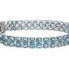 Bracelets | Blue Nile Trio Oval Blue Topaz Bracelet In Sterling Silver (5X3Mm)