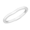 Women'S Rings | Blue Nile Plain Curved Matching Wedding Ring In 18K White Gold (1.8 Mm)