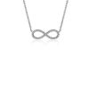 Necklaces | Blue Nile Mini Infinity Diamond Necklace In 14K White Gold