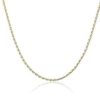 Necklaces | Blue Nile 22" Parisian Wheat Chain In 14K Yellow Gold (2.25 Mm)