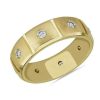 Men'S Rings | Blue Nile Bold Diamond Eternity Ring In 14K Yellow Gold (7 Mm, 1/2 Ct. Tw.)