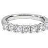 Women'S Rings | Blue Nile Seven Stone Asscher Diamond Ring In Platinum (1 Ct. Tw.)