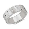 Rings | Blue Nile Architectural Linked Wedding Ring In Platinum (7.5Mm)