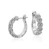 Earrings | Blue Nile Garland Hoop Diamond Earrings In 18K White Gold (2 Ct. Tw.)