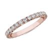 Women'S Rings | Blue Nile French Pav Diamond Eternity Ring In 14K Rose Gold (3/4 Ct. Tw.)