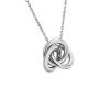 Necklaces | Blue Nile 17.5" Love Knot Pendant In 14K White Gold (1.3 Mm)