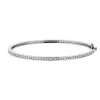 Bracelets | Blue Nile Eternity Diamond Bangle Bracelet In 18K White Gold (1 Ct. Tw.)