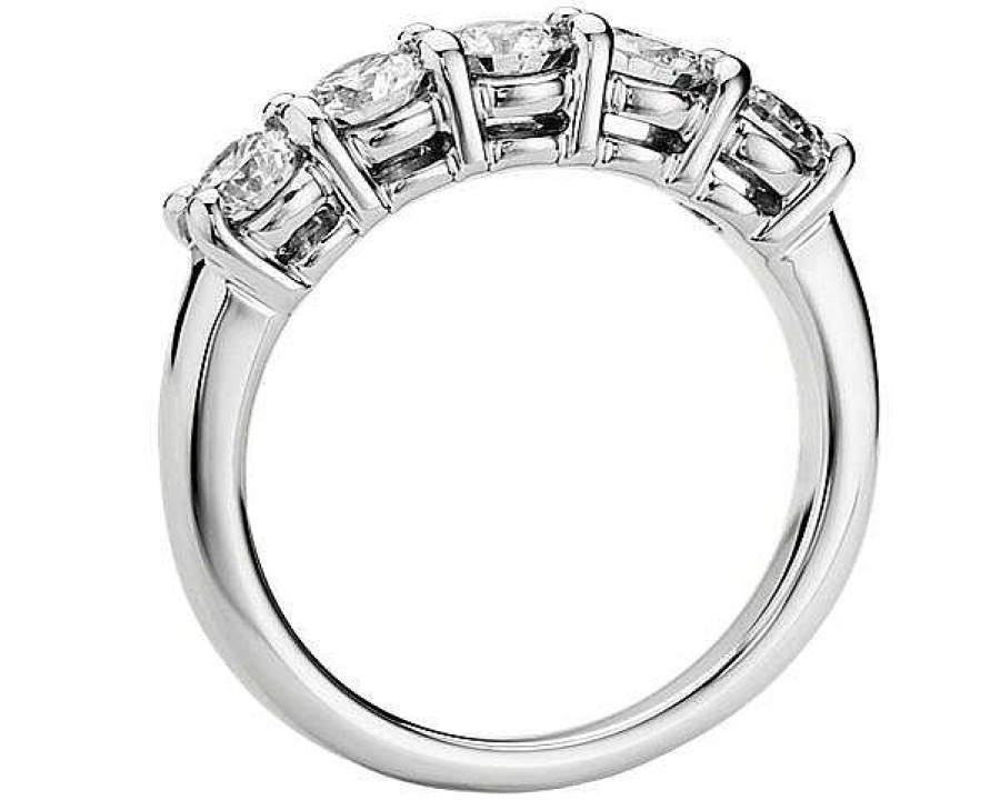 Women'S Rings | Blue Nile Eternal Five Stone Diamond Ring In Platinum (1 Ct. Tw.)