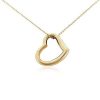 Necklaces | Blue Nile 18" Open Heart Pendant In 14K Yellow Gold