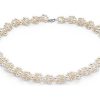 Necklaces | Blue Nile Freshwater Cultured Pearl Cluster Necklace With 14K White Gold (3-5Mm)