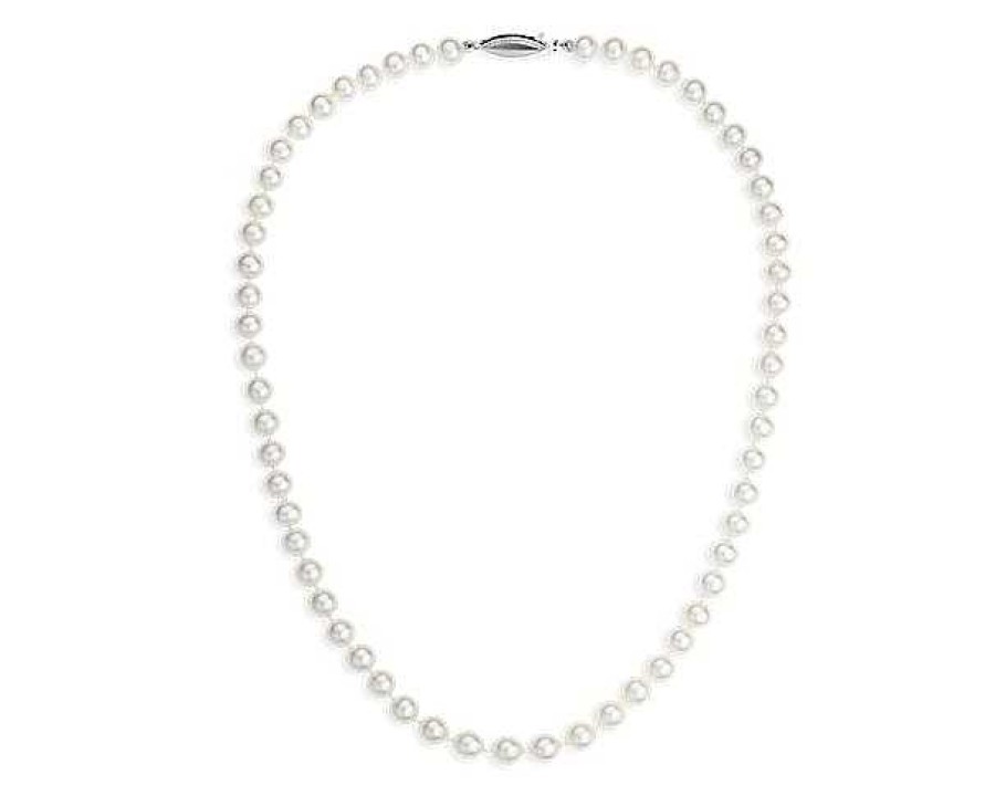 Necklaces | Blue Nile 20" Freshwater Cultured Pearl Strand Necklace In14K White Gold (6-6.5Mm)