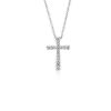 Necklaces | Blue Nile Diamond Cross Pendant In 14K White Gold (1/5 Ct. Tw.)