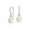 Earrings | Blue Nile Freshwater Cultured Pearl Drop Earrings In Sterling Silver (8Mm)