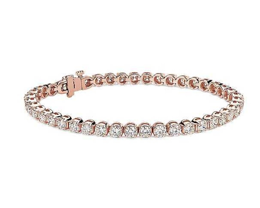 Bracelets | Blue Nile Diamond Tennis Bracelet In 14K Rose Gold (7 Ct. Tw.)