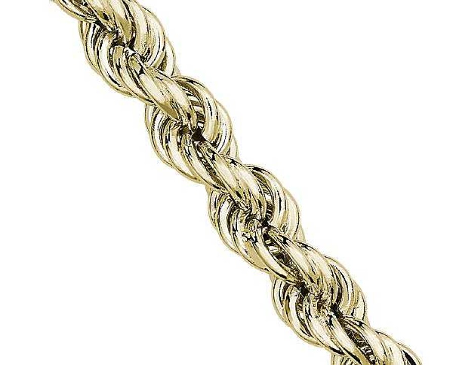 Bracelets | Blue Nile 7.5" Rope Chain Bracelet In 14K Italian Yellow Gold (6 Mm)