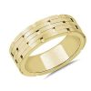 Rings | Blue Nile Architectural Linked Wedding Ring In 14K Yellow Gold (7.5Mm)