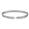 Bracelets | Blue Nile Diamond Panther Link Bracelet In 14K White Gold (2 Ct. Tw.)