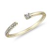 Rings | Blue Nile Ultra Mini Diamond Pav Open Stackable Fashion Ring In 14K Yellow Gold