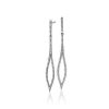 Earrings | Blue Nile Pav Diamond Open Drop Earrings In 14K White Gold