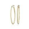 Earrings | Blue Nile Large Oval Hoop Earrings In 14K Yellow Gold (2 X 35 Mm)