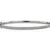 Bracelets | Blue Nile French Pav Diamond Bangle In 14K White Gold (1 Ct. Tw.)