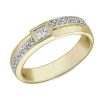 Rings | Blue Nile Zac Zac Posen Bezel Set Princess Cut Diamond Ring In 14K Yellow Gold (4 Mm, 1/3 Ct. Tw.)