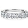 Women'S Rings | Blue Nile Seven Stone Princess Diamond Ring In 14K White Gold (2 Ct. Tw.)