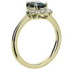 Rings | Blue Nile Asymmetrical Montana Blue Sapphire Ring In 14K Yellow Gold (5X7Mm)