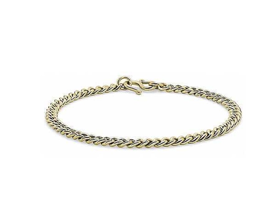 Bracelets | Blue Nile 8" Cuban Link Bracelet In 24K Yellow Gold (5 Mm)