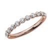 Rings | Blue Nile Floating Diamond Wedding Ring In 14K Rose Gold (1/2 Ct. Tw.)