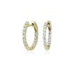 Earrings | Blue Nile Diamond Eternity Hoop Earrings In 14K Yellow Gold (1 Ct. Tw.)