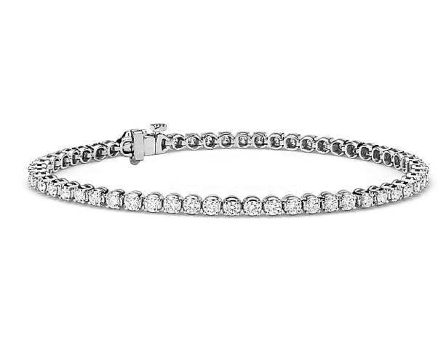 Bracelets | Blue Nile Premier Diamond Tennis Bracelet In Platinum (3 Ct. Tw.)