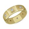 Men'S Rings | Blue Nile Bold Diamond Eternity Ring In 18K Yellow Gold (7 Mm, 1/2 Ct. Tw.)