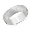 Men'S Rings | Blue Nile Matte Mid-Weight Comfort Fit Wedding Ring In Platinum (7Mm)