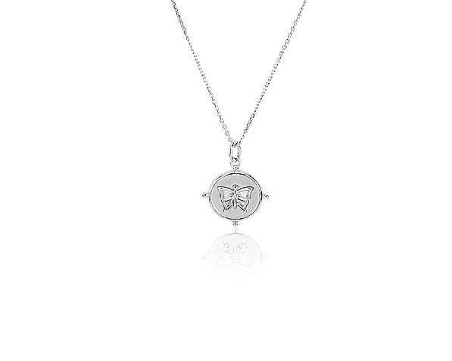 Necklaces | Blue Nile Petite Butterfly Charm Pendant In Sterling Silver