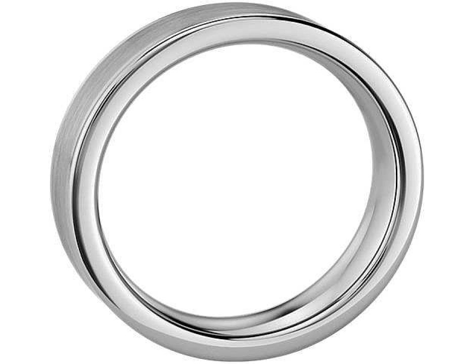 Men'S Rings | Blue Nile Satin Finish Wedding Ring In Gray Tungsten Carbide (6Mm)