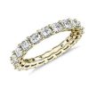 Women'S Rings | Blue Nile Cushion Cut Diamond Eternity Ring In 14K Yellow Gold (3 Ct. Tw.)