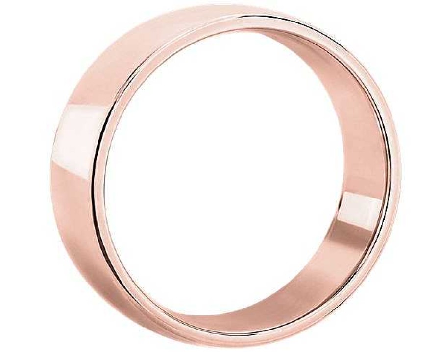 Men'S Rings | Blue Nile Skyline Comfort Fit Wedding Ring In 14K Rose Gold (7Mm)