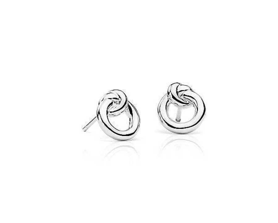 Earrings | Blue Nile Amity Love Knot Stud Earrings In Sterling Silver