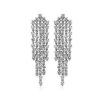 Earrings | Blue Nile Graduating Chandelier Diamond Drop Earrings In 14K White Gold (1 7/8 Ct.Tw.)