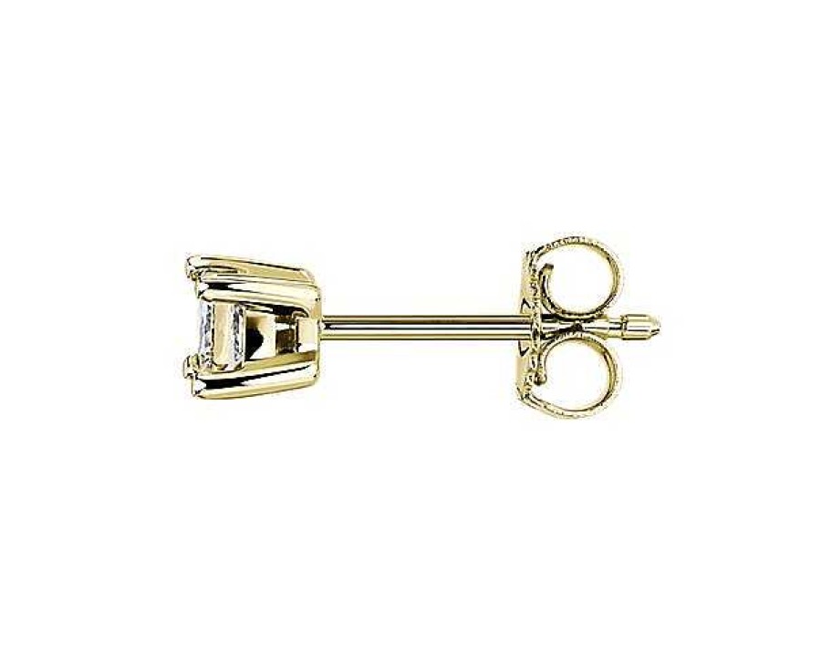 Earrings | Blue Nile Lab Grown Diamond Princess Cut Stud Earrings In 14K Yellow Gold (1/3 Ct. Tw.)