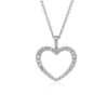 Necklaces | Blue Nile Diamond Open Heart Pendant In 14K White Gold (1/2 Ct. Tw.)