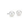 Earrings | Blue Nile Premier Akoya Cultured Pearl Stud Earrings In 18K White Gold (8.0-8.5Mm)