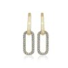 Earrings | Blue Nile Oval Diamond Drop Earrings In 14K Yellow Gold (1/2 Ct. Tw.)