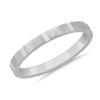 Women'S Rings | Blue Nile Stackable Cut Rectangle Ring In 14K White Gold (2Mm)