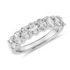 Women'S Rings | Blue Nile Classic Oval Cut Eight Stone Diamond Ring In Platinum (1 1/6 Ct. Tw.)