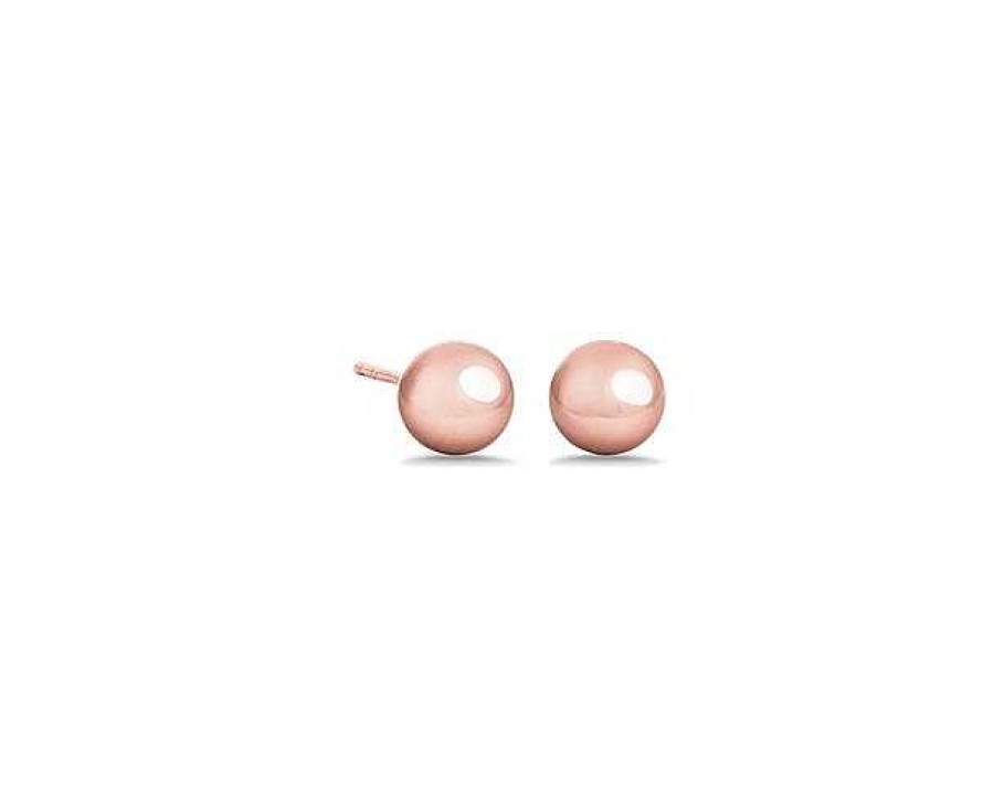 Earrings | Blue Nile Bead Ball Stud Earrings In 14K Rose Gold (6Mm)