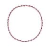 Necklaces | Blue Nile Extraordinary Collection: Oval Pink Sapphire And Diamond Eternity Necklace In 14K Rose Gold