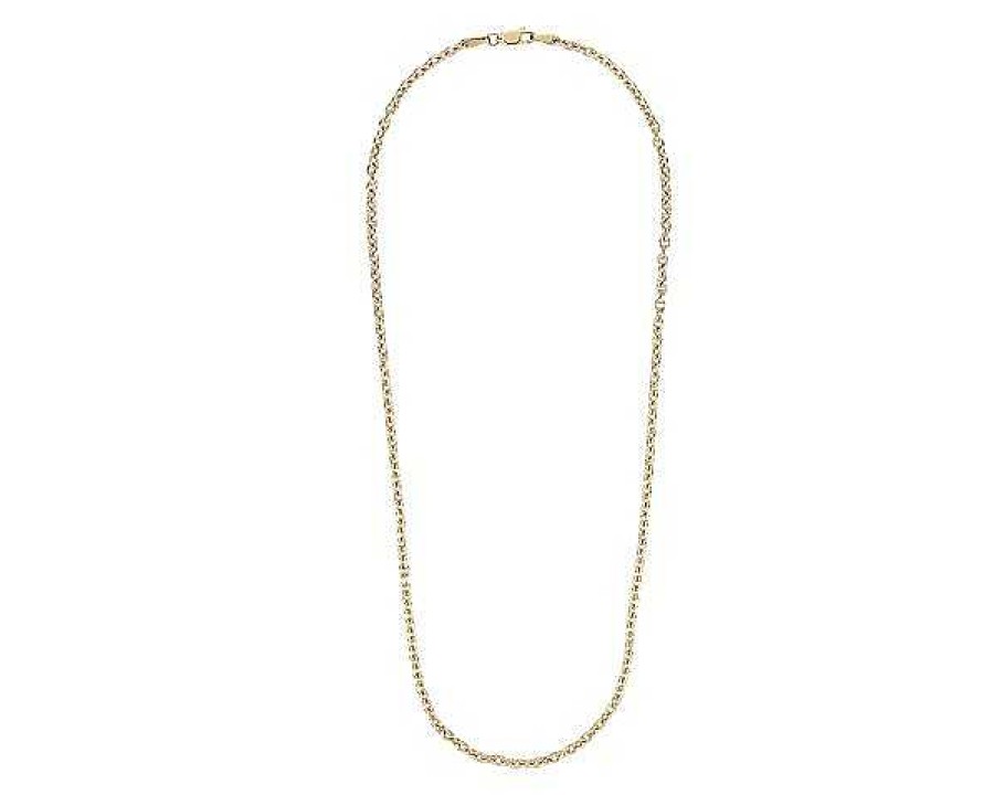 Necklaces | Blue Nile 20" Round Open Link Cable Chain In 14K Yellow Gold (3.2 Mm)